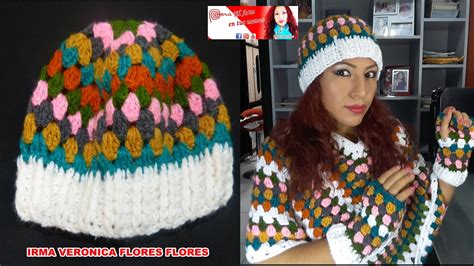 Como Tejer Este Lindo Gorro Multicolor A Crochet Y Ganchillo Para