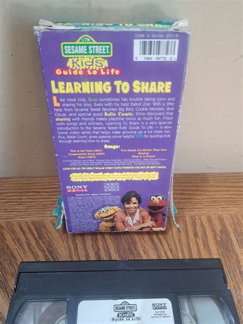 Sesame Street Kids Guide To Life Learning To Share Vhs 1996