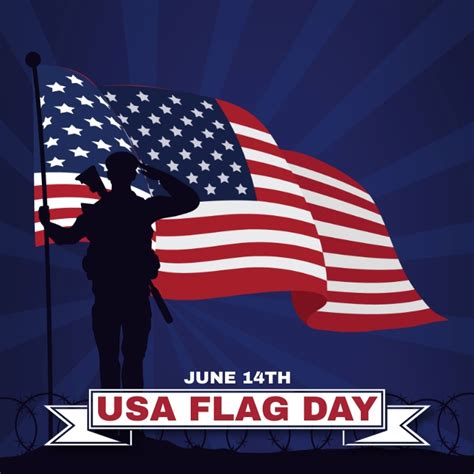 Usa Flag Day Template Postermywall