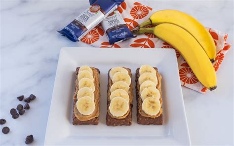 Fudge Dipped Chocolate Chip Bars With Peanut Butter And Banana Mckee Foods