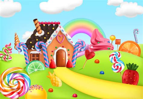 Candy Land Template Stock Illustrations 154 Candy Land Template Stock
