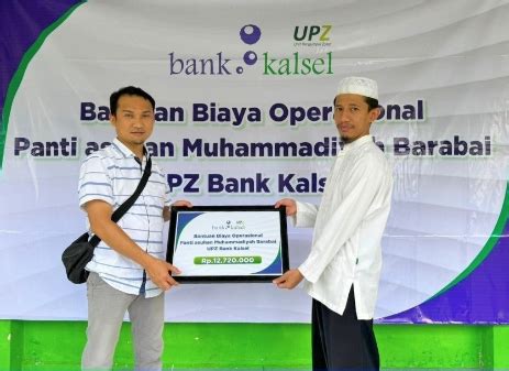 Upz Bank Kalsel Berikan Bantuan Dana Untuk Biaya Operasional Panti