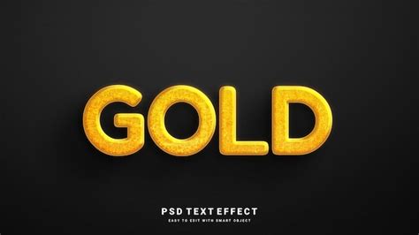 Premium PSD Gold Text Effect