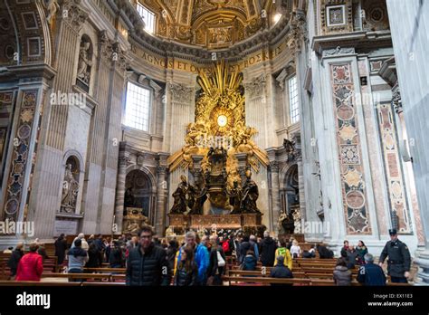 Interior of St. Peter's Basilica Stock Photo - Alamy