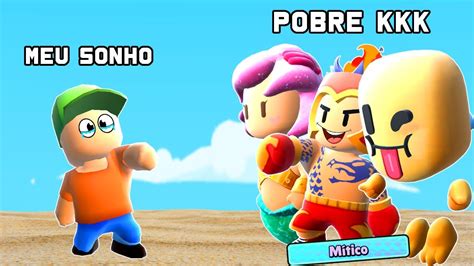 O MENINO POBRE FOI HUMILHADO POR NÃO TER SKIN MITICA NO STUMBLE GUYS