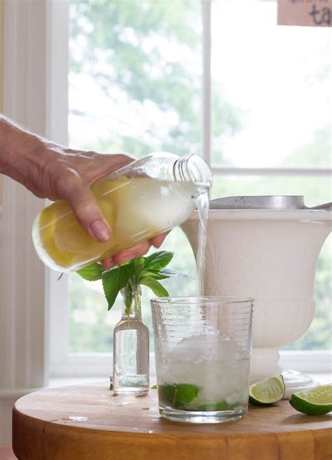 Pineapple Sage Mojito Cocktails From The Garden Nourish And Nestle