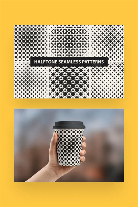 18 Halftone Seamless Patterns MasterBundles