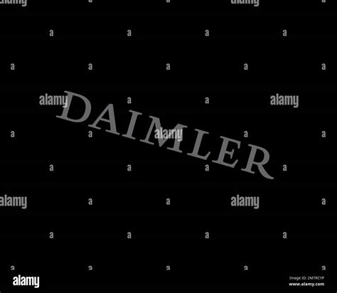 Daimler Ag Rotated Logo Black Background B Stock Photo Alamy