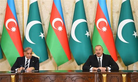 President Ilham Aliyev Pakistani PM Make Press Statements PHOTO VIDEO