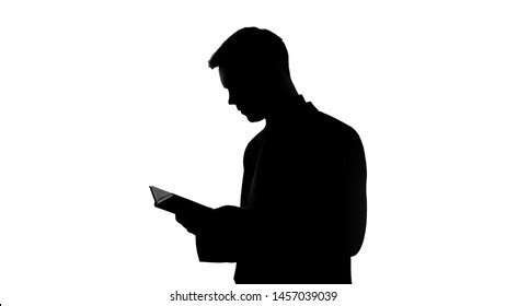 Man Reading Silhouette