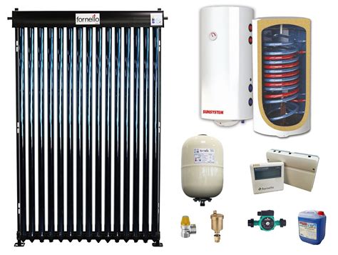 Sistem Solar Presurizat Panou Fornello Tuburi Heat Pipe Boiler Cu