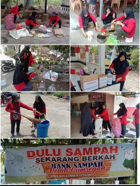 Kegiatan Pengelolaan Sampah Pada Bank Sampah Melati Gumregah Di Rw