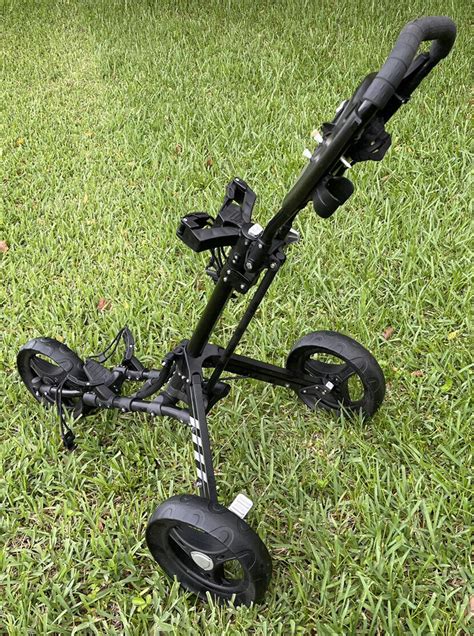 Tour Trek 3 Wheel Collapsible One Click Golf Push Pull Cart Ebay