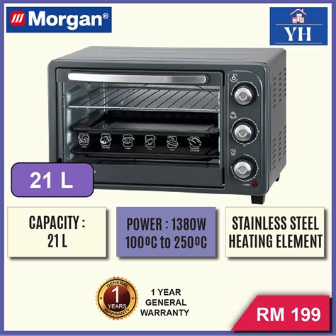 Morgan 21l 1380w 4 Function Electric Oven Meo Glamo 23b Meo Glamo23b Shopee Malaysia