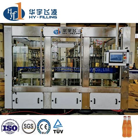 2000bph 36000bph Fully Automatic Glass Bottle Soda Water Drinks Filling