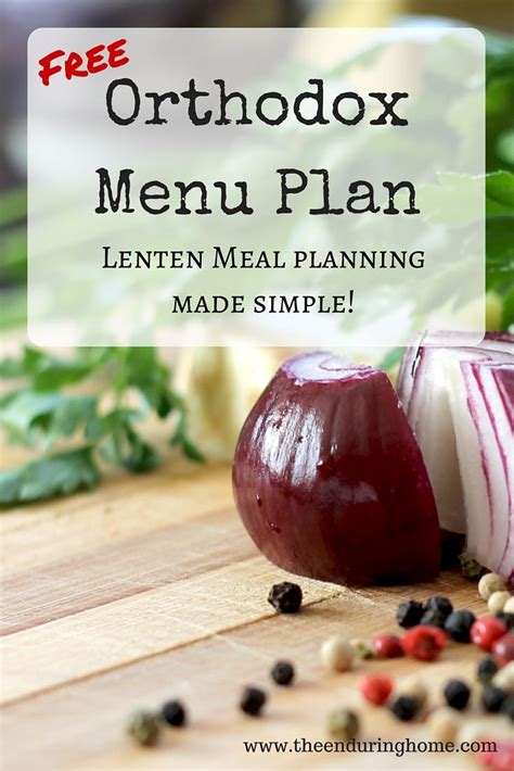 More Lenten Meal Planning April 2016 Menu Plan The Enduring Home