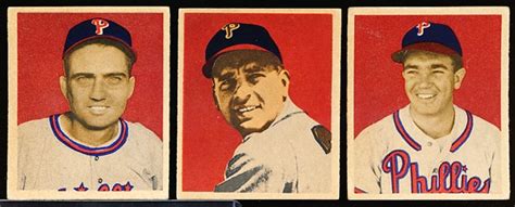 Lot Detail 1949 Bowman Bb 3 Diff Phillies