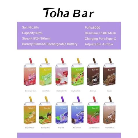 Toha Bar 8000 Powder Puff Rechargeable Gvr7 4WWY Lazada PH