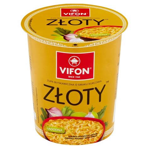 VIFON ZUPA O SMAKU KURCZAKA ZŁOTY 60 G KUBEK 12275859787 Allegro pl