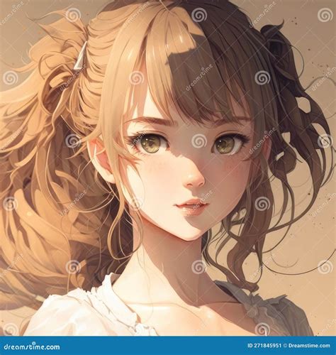 Anime Girl Ai Generative Stock Illustration Illustration Of Person 271845951