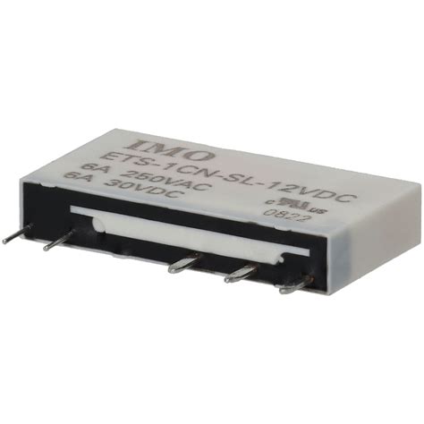 IMO ETS 1CN SL 12VDC 12VDC 6A SPCO Slim Power Relay Rapid Online