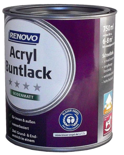 Ml Renovo Acryl Seidenmattlack Himmelblau Lack Matt Lacke