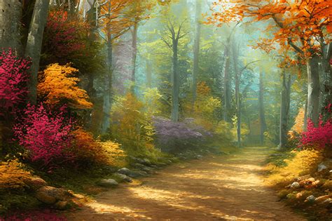 Autumn Forest Background · Creative Fabrica