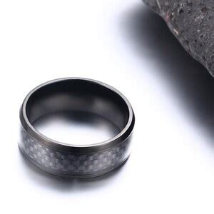 8mm Carbon Fiber Ring Men - Etsy