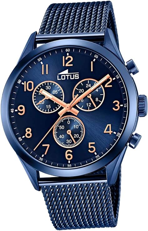 Lotus Reloj Cronógrafo para Hombre de Cuarzo con Correa en Acero