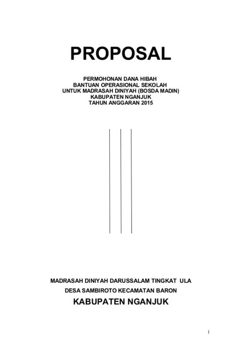 Contoh Cover Proposal Pengajuan Dana 55 Koleksi Gambar