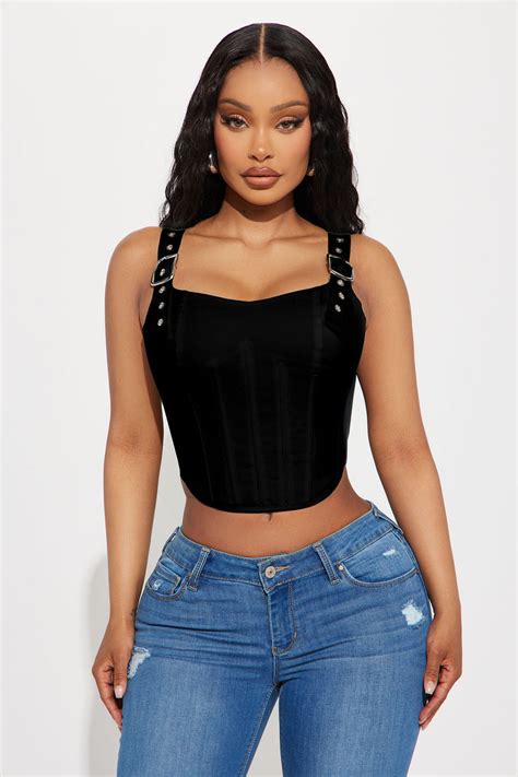 The Night We Met Corset Top Black Fashion Nova Shirts And Blouses