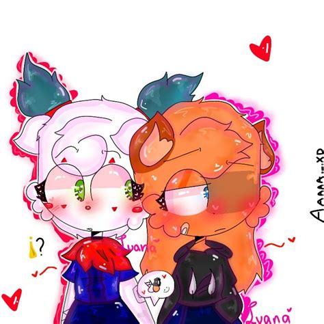 Clowny Mujer X Foxy Mujer 👉👈 💕😈👊 Dibujos Animados Bonitos Dibujos