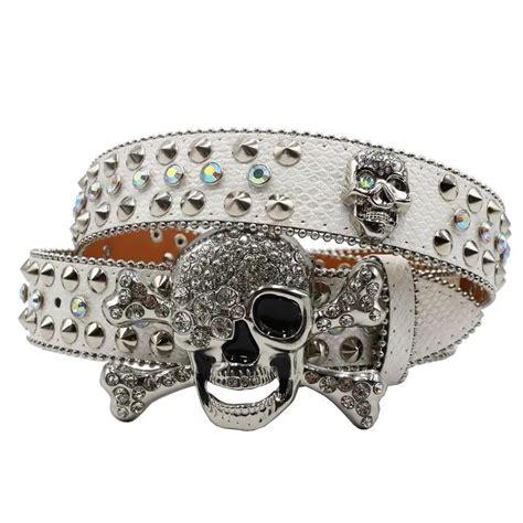 Vintage Western Rhinestone Skull Belt Grailed