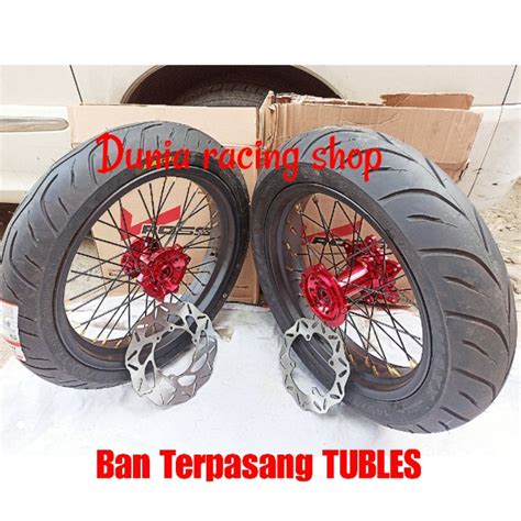 Jual Sepaket Velg Supermoto Klx Dtracker Crf Custome Set