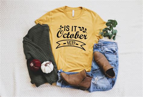 October Shirt For Women Womens Fall Shirt Autumn Shirt Etsy