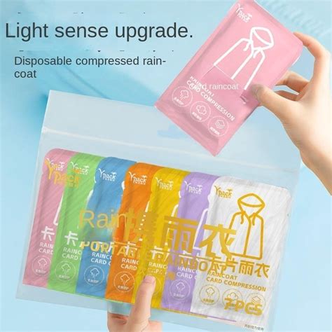 Disposable Card Raincoat Long Full Body Transparent Rainproof Portable