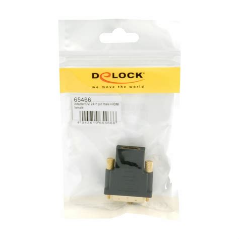 Delock adapter HDMI Ž DVI D M 24 1 65466 TechTrade