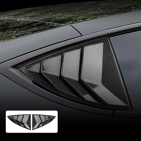 Buy Kungkic Rear Side Window Louvers Air Vent Scoop Louvers For Tesla