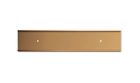 X Inch Rose Gold Aluminium Wall Door Plate Holder