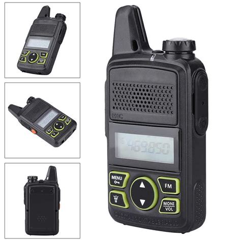 BaoFeng T1 uhf Walkie Talkie portátil 20 canais fm 1500mAh Mini