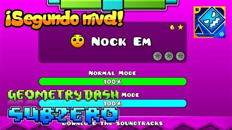 Pasando El Segundo Nivel De Geometry Dash Subzero Youtube