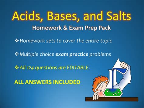 Acids Bases And Salts Worksheet