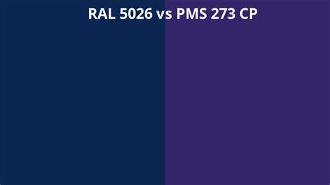 Ral 5026 Vs Pms 273 Cp Ral Colour Chart Uk