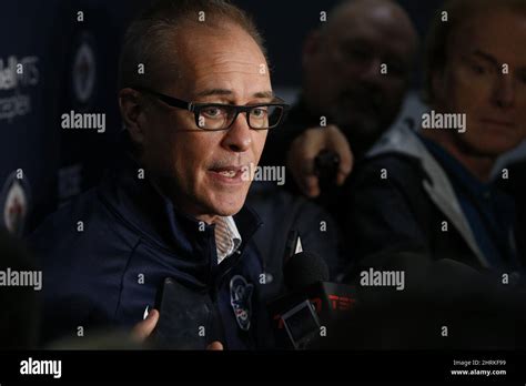 Winnipeg Jets Head Coach Paul Maurice Talks To Media During The First