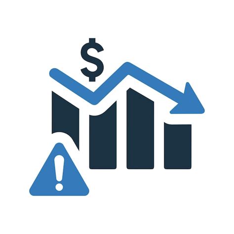 Premium Vector Money Rate Decrease Icon