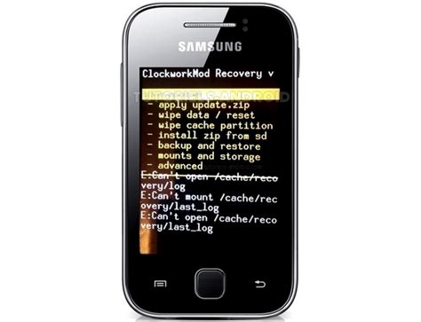 Galaxy Y Gt S Installation Et Utilisation Du Cwm Recovery