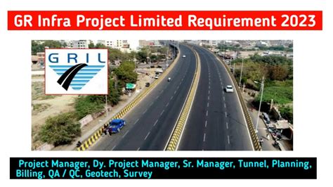 Gr Infra Project Limited Company Urgent Requirement For Railway Tunnel