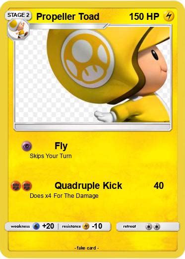 Pokémon Propeller Toad 4 4 Fly My Pokemon Card