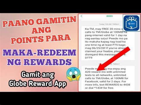 Paano Gamitin Ang Points Para Maka Redeem Ng Rewards Gamit Ang Globe