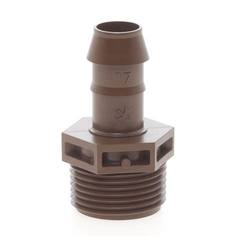 Rain Bird Xf Male Adapter 17 Mm X 1 2 In Barb X Mipt Siteone